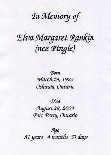 Elva Margaret Rankin